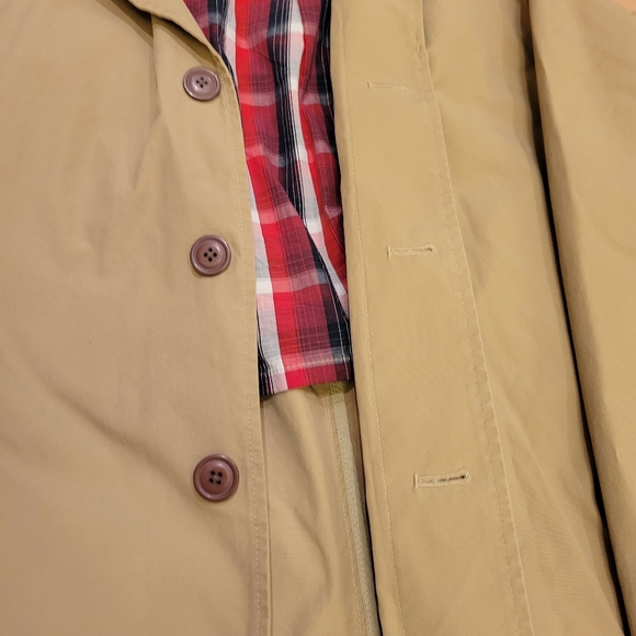 Men's Vintage L.L. Bean Tan Trench Coat - Large - Picture 5 of 7